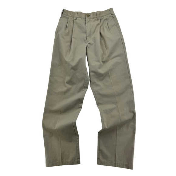 Tommy Hilfiger Other - Mens Vintage Tommy Hilfiger Pleated Chino Pants Khaki Tan Straight Leg 32X34